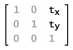 Matrixschreibweise von translate-Methodenparametern